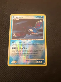 KYOGRE 2008 POKEMON DIAMOND & PEARL LEGENDS AWAKENED REVERSE HOLO 32/146 - Image 1