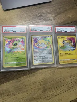 2021 Pokemon Vivid Voltage Jirachi, Celebi, Raikou Amazing Rare Holo PSA 10 - Image 1