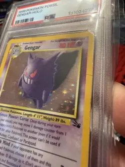 PSA 1 PR 1999 Fossil Gengar Holo 5/62 Holo Foil WOTC Pokemon Unlimited - Image 3