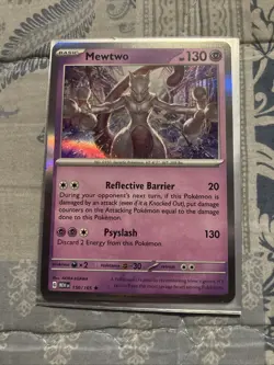 Mewtwo 150/165 Holo Pokemon Scarlet & Violet 151 NM/MINT - Image 1