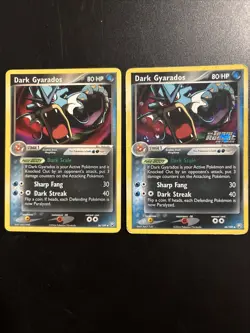 (2) Pokemon Dark Gyarados 36/109 Team Rocket Returns Reverse Holo & Non Holo - Image 1