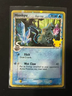 Mimikyu Delta Species SWSH136 Pokemon TCG Sword & Shield Celebrations Promo NM/M - Image 1
