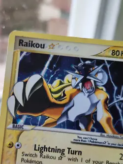 Pokemon Gold Star Raikou 114/115 Unseen Forces 2005 -LP - See Photos - Image 4