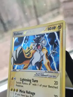 Pokemon Gold Star Raikou 114/115 Unseen Forces 2005 -LP - See Photos - Image 5