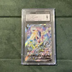 Galarian Rapidash V Error Miscut!! Pokemon 2021 Chilling Reign 168/198 CGC 9 - Image 1