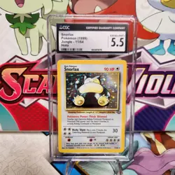 CGC 5.5 Snorlax 11/64 Holo Rare - Jungle - Pokemon TCG - SHIPS FAST - Image 1