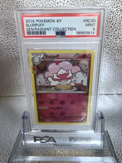 PSA 9 Mint 2016 Pokemon XY Generations Radiant Collection Slurpuff #RC20 - Image 1