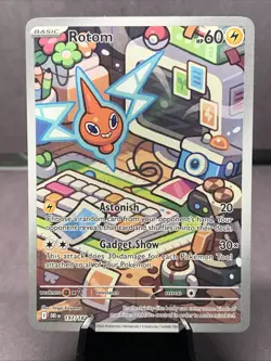 Pokemon TCG Rotom 197/182 Sv10: Destined Rivals Illustration Rare Full Art NM/M - Image 1