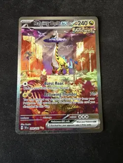 Pokemon TCG Raging Bolt EX Scarlet & Violet Temporal Forces 208/162 Nm - Image 1