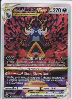 Hisuian Samurott Vstar NM GG52/GG70 Crown Zenith: Galarian Gallery Pokemon TCG - Image 1