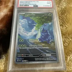 2023 Pokemon Paldea Evolved Heracross 194/193 Illustration Rare PSA 9 MINT - Image 1