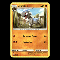 Cranidos 64/156 Ultra Prism Moderately Played Pokemon TCG | Buy 10 Get 10 Free - Image 1
