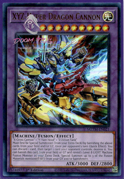 Yugioh! XYZ-Hyper Dragon Cannon MZTM-EN021 (UR) 1st Ed "XYZ/Union Support" - Image 1