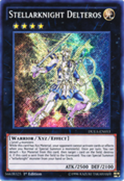 YUGIOH STELLARKNIGHT DELTEROS SECRET RARE 1ST NEAR MINT DUEA-EN053 - Image 1