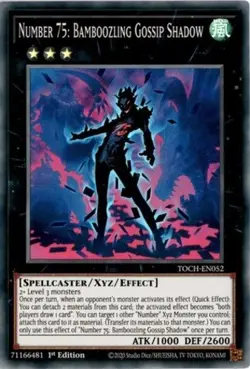 Number 75: Bamboozling Gossip Shadow - TOCH-EN052 - Super Rare - 1st Edition - L - Image 1