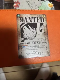 One Piece TCG OP13-118 V.3 Monkey.D.Luffy Wanted SP NM - Image 1