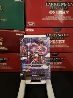 One Piece TCG Perona OP06-093 OP14 SP English Alt Art The Azure Sea's Seven - Image 5