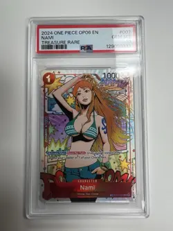 2024 ONE PIECE OP06-WINGS OF THE CAPTAIN TREASURE RARE #007 NAMI PSA 10 - Image 1