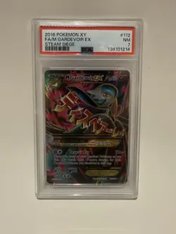 M Gardevoir EX PSA NM 7 Full Art 112/114 XY Steam Siege 2016 Pokemon TCG - Image 1