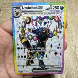 Pokemon TCG Umbreon EX SVP 176 Black Star Promo Full Art Near Mint - Image 1