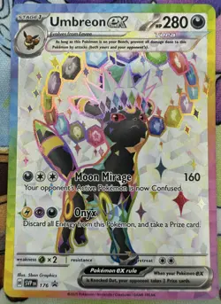 Pokemon TCG - Umbreon EX SVP 176 Black Star Promo Full Art Near Mint NM - Image 1