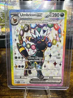 Pokemon TCG Umbreon EX SVP 176 Black Star Promo Full Art Near Mint - Image 1