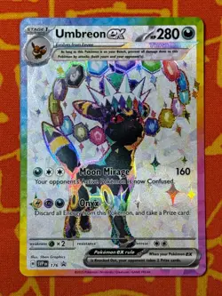 POKEMON TCG UMBREON EX SVP 176 BLACK STAR PROMO FULL ART NEAR MINT - Image 1