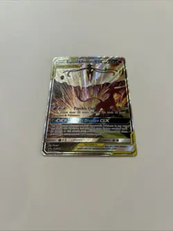 Pokemon TCG Espeon & Deoxys GX SM240 Black Star Promo Holo Card - Image 2