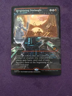 Devastating Onslaught (0361) (Showcase) -Foil Near Mint MTG Edge of Eternities - Image 1
