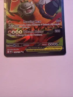 Mega Camerupt EX Holo Pokemon Card 156/132 ME01 Ultra Rare Mega Evolution - Image 4