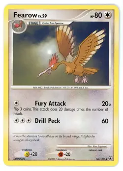 Fearow 36/100 Majestic Dawn Pokemon Card - Image 1