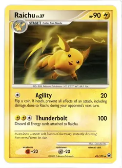 Raichu 45/100 Majestic Dawn Pokemon Card - Image 1