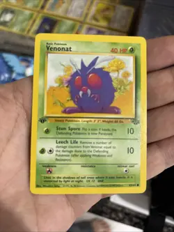 Pokemon TCG Venonat Jungle Card 63/64 Regular Common 1st Edition - Image 1