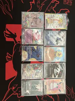 Set Of 10 Pokemon Holos From Scarlet And Violet Era And Mega All Cards NM - Image 1