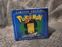 1998 Burger King Pokemon Togepi 23K Gold Plated Trading Card Poke ball Box Blue - Image 2