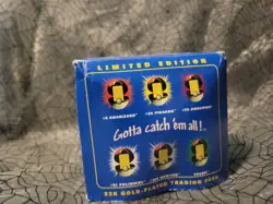 1998 Burger King Pokemon Togepi 23K Gold Plated Trading Card Poke ball Box Blue - Image 4