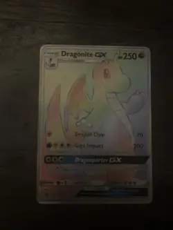Pokemon Card Dragonite GX SM156 Sun & Moon Black Star Promo Secret Rare - Image 3