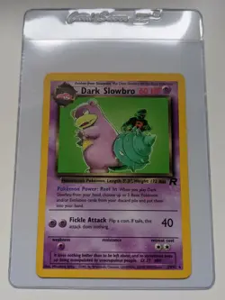 Dark Slowbro Non-Holo 29/82 Team Rocket Set Unlimited Rare Pokemon Card WOTC - Image 1