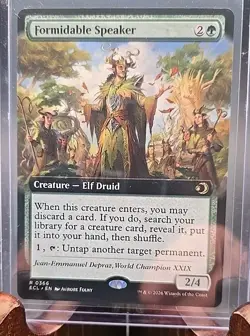 Formidable Speaker (Extended Art) Lorwyn Eclipsed MTG Regular Near Mint - Image 3