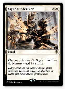 Wave of Reckoning (Vague d'indecision) 79 Commander 2016 LP FRENCH - Image 1