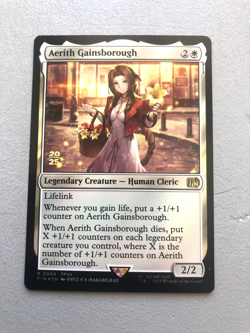 Mtg Carte Magic Final Fantasy FFVII Aerith Gainsborough Release Promo FOIL NM - Image 1