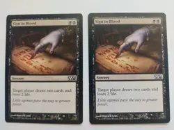 MTG Sign in Blood Magic 2013 110/249 Regular Common x 2 - Image 1