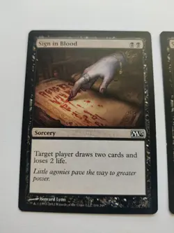 MTG Sign in Blood Magic 2013 110/249 Regular Common x 2 - Image 2