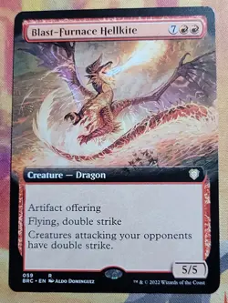 Blast-Furnace Hellkite (Extended Art) MTG The Brothers' War Commander (BRC) (NM) - Image 1