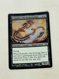 MTG FOIL Kokusho, the Evening Star Champions of Kamigawa Magic the Gathering - Image 1