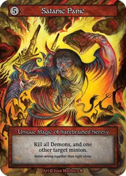 Sorcery: Contested Realm Satanic Panic Unique Regular NM (GT) - Image 1