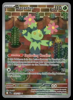 Pokemon Cards Maractus 160/159 Journey Together Illustration Rare NM - Image 1