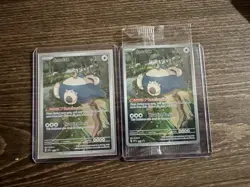 PACKAGE 2/2 Pokemon Snorlax 051 151 Black Star Promo one Sealed, one open Mint - Image 1