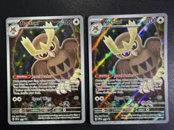 Pokemon Center Noctowl Logo Exclusive #141 Noctowl ETB Promo Pokemon TCG Card NM - Image 1