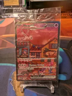 Mew ex SVP 053 Pokemon TCG Scarlet Violet 151 Black Star Promo Full Art SEALED B - Image 1